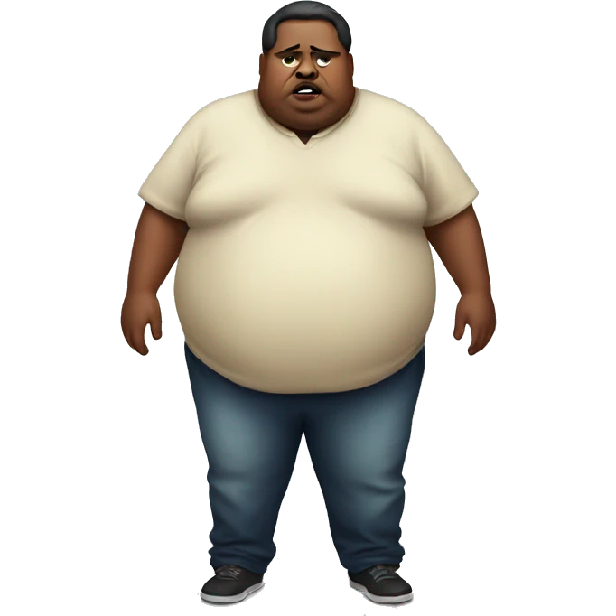 Morbidly obese person emoji