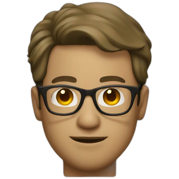 men whit glasses progamming emoji