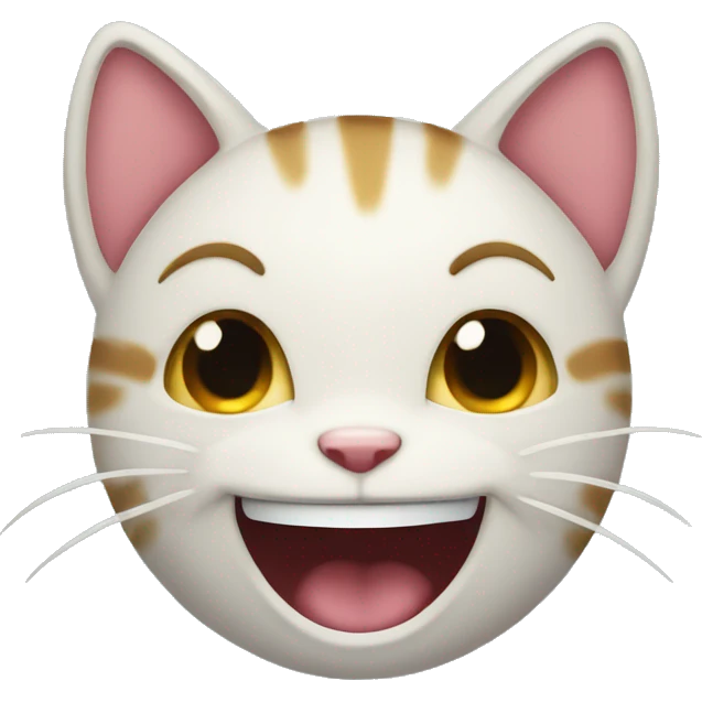 Hello Kity laughing emoji