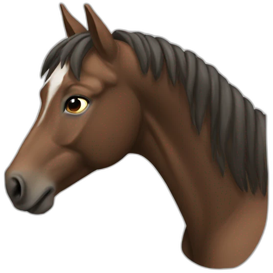 Cheval alezan emoji