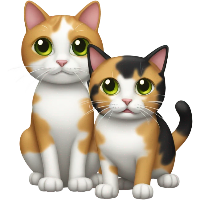 calico cat and pickle emoji