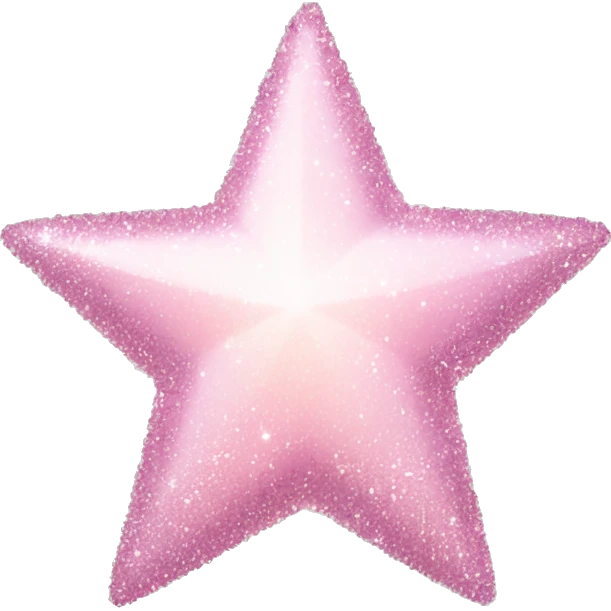 pale pink star sparkle emoji