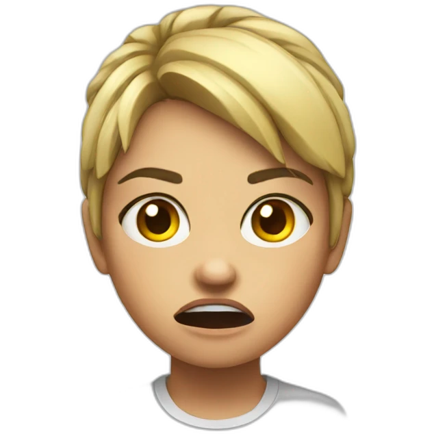 Angry girl  emoji
