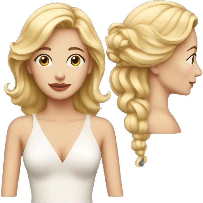 Actress with blond hair with Oscar  emoji