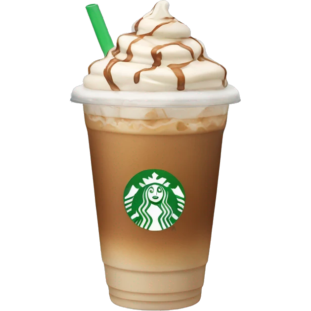 Iced latte emoji