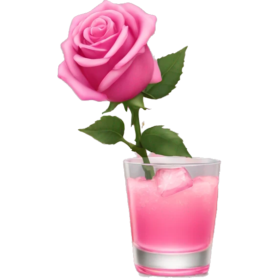 Pink tequila rose emoji