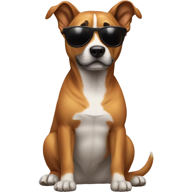 Cool dog emoji