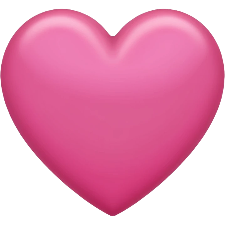 Pink heart with no white elements emoji