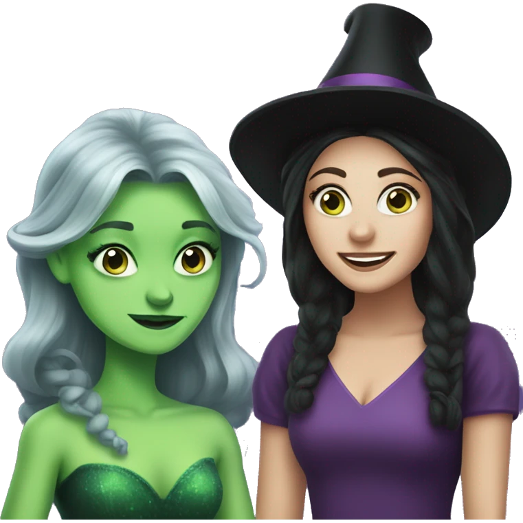 Elphaba and Galinda emoji