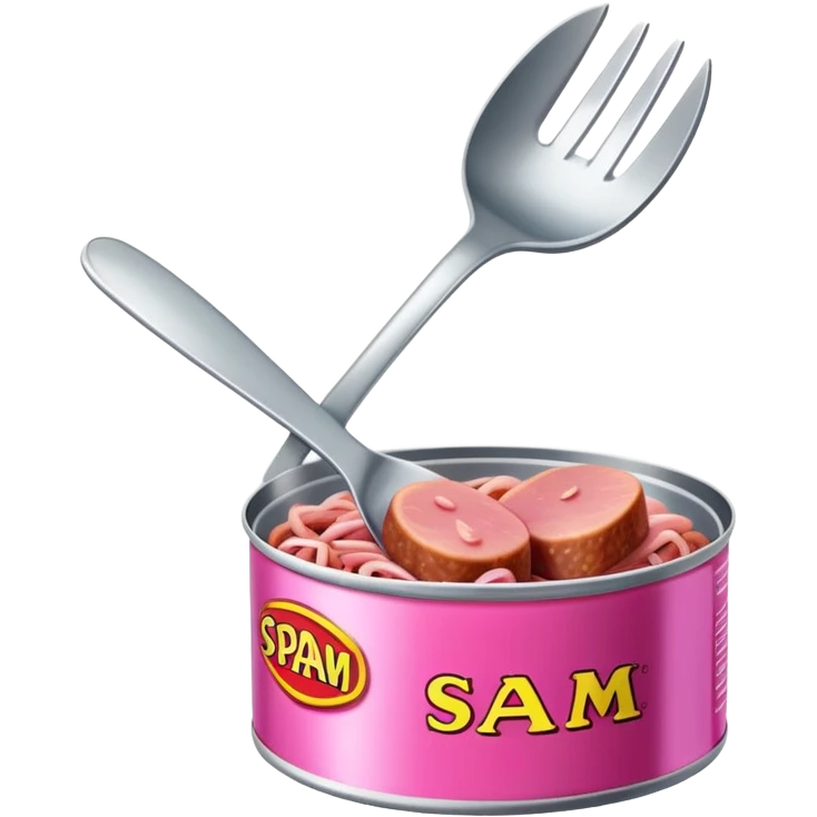 spam meat on a spork emoji