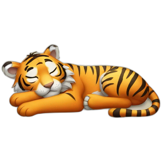 Sleeping tiger emoji