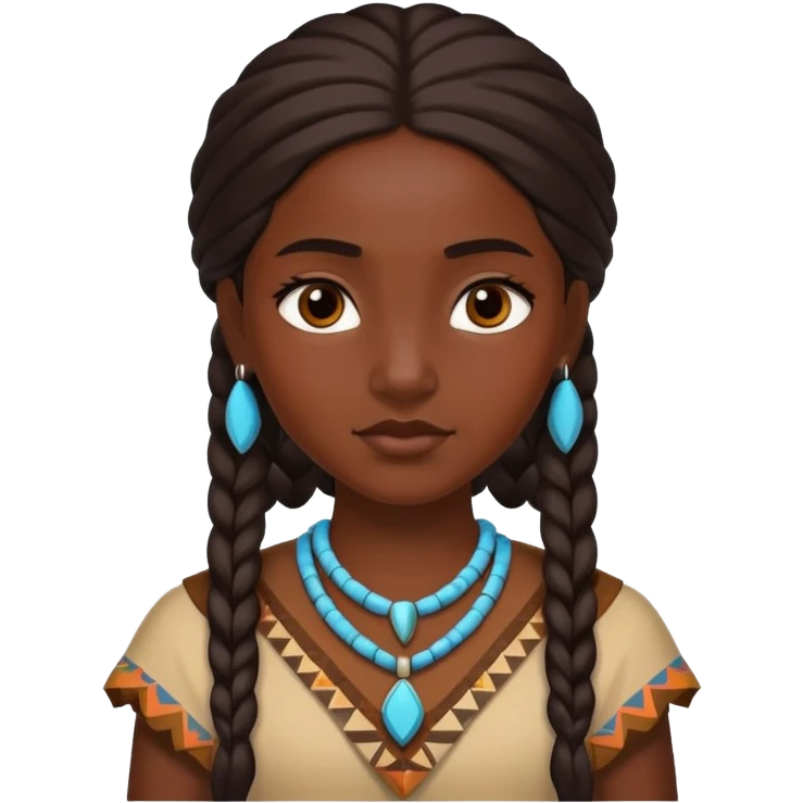 Native girl emoji