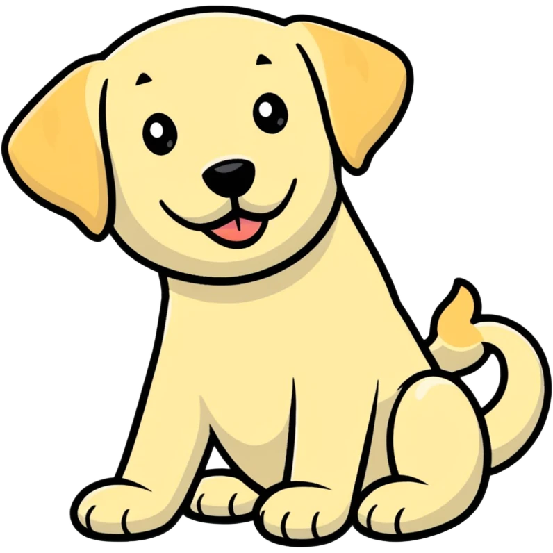 playful pose labrador dog emoji