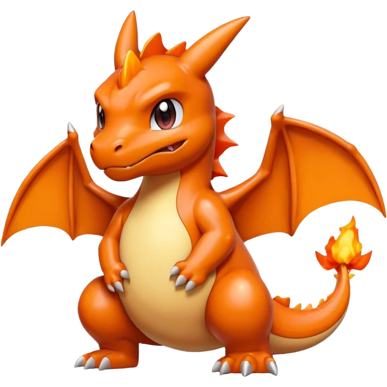 cute minimalisttic charizard pokemon emoji