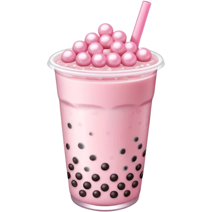 Some pink boba tea emoji