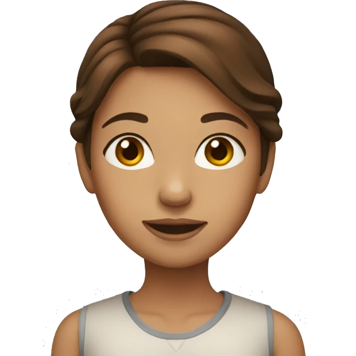 girl with brown hair emoji