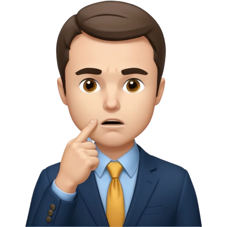 Charlie Kirk holding fist over mouth emoji