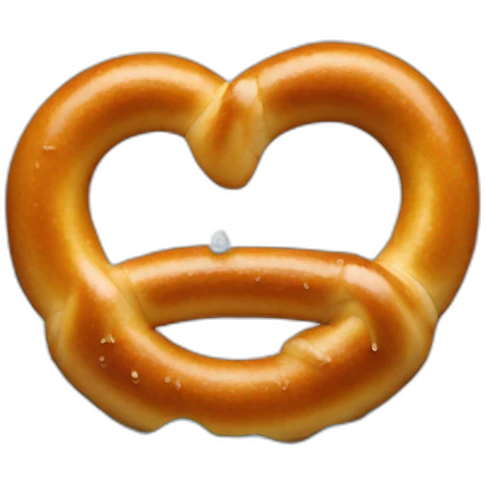Pretzel with water emoji