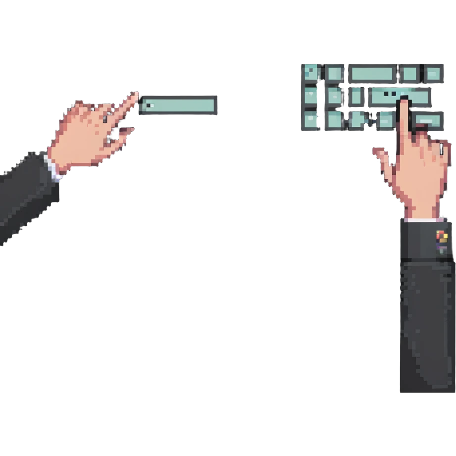 users clicking different buttons in an A/B test emoji