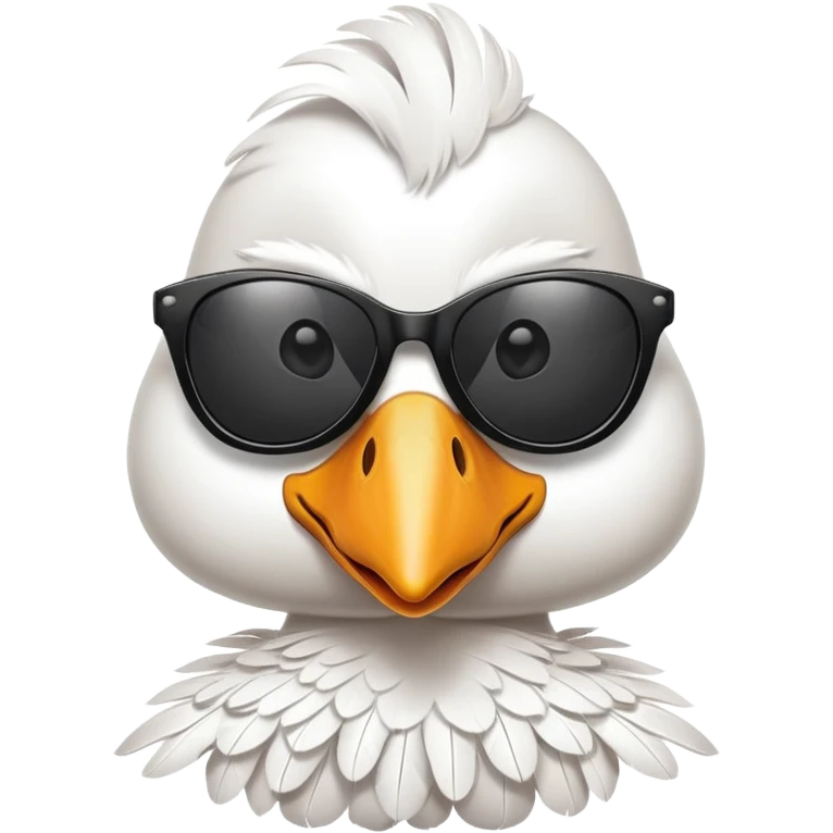 Goose wearing sunglasses emoji