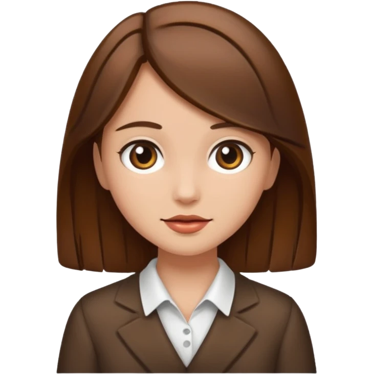 fancy brown haired girl emoji
