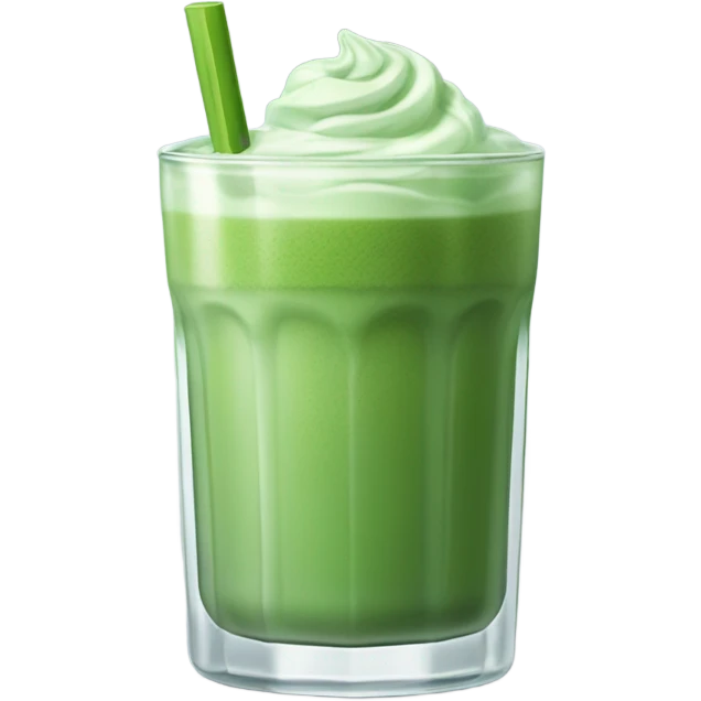 Iced Matcha latte emoji