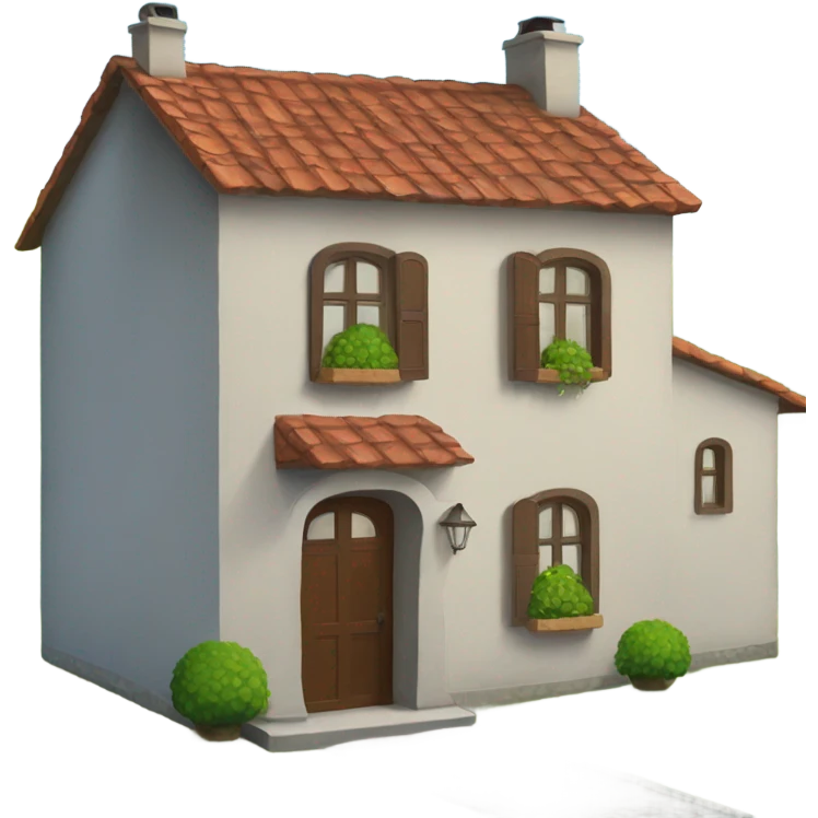 Casa com chaminé  emoji