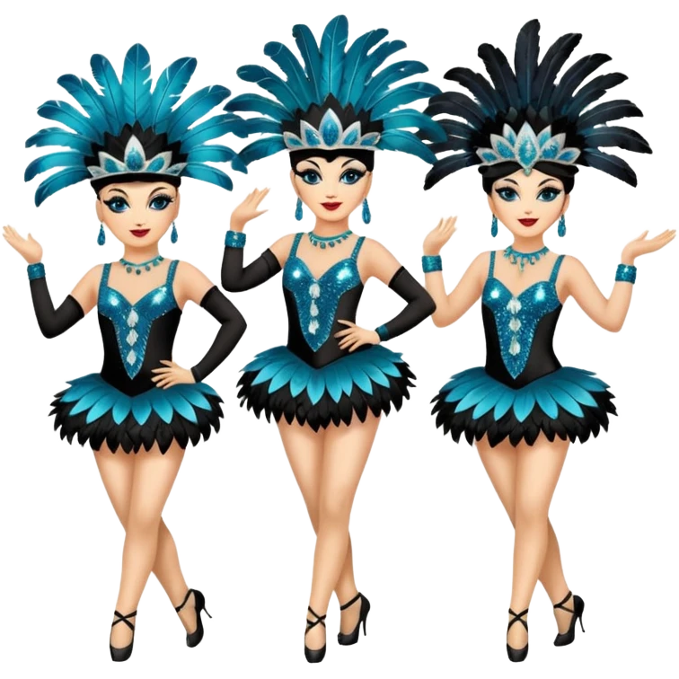 cabaret dancers emoji
