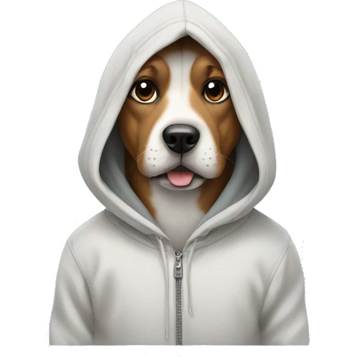 dog in hoodie emoji