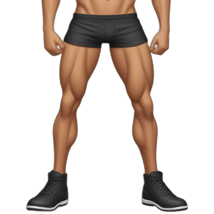 Posh-muscle-boy-leg-split emoji
