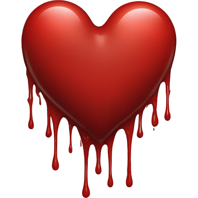 bleeding red heart emoji