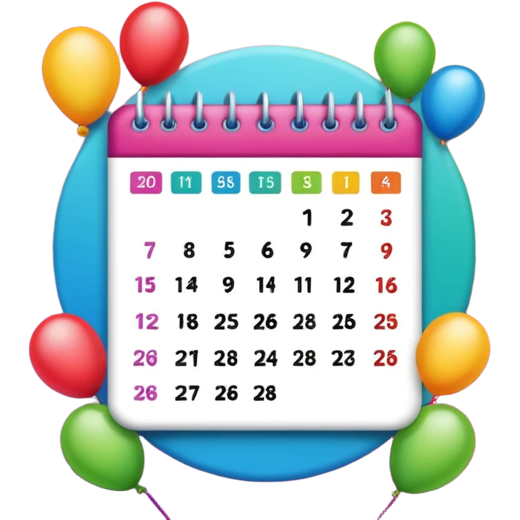 2026 new year calendar emoji