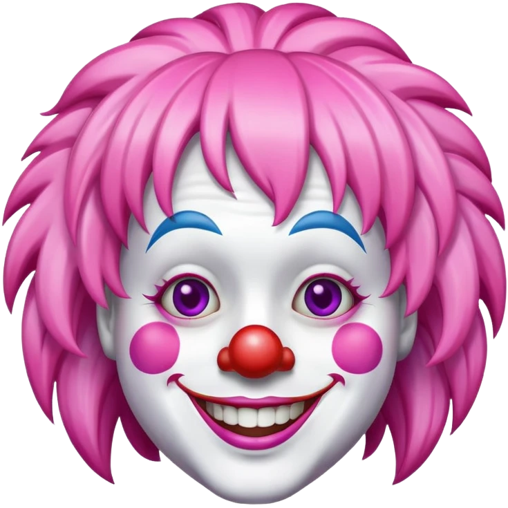 Pink clown  emoji