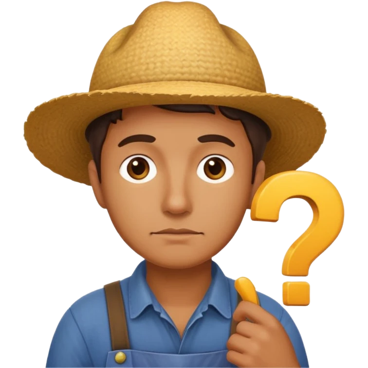 combination of these 🤔👨‍🌾 emoji