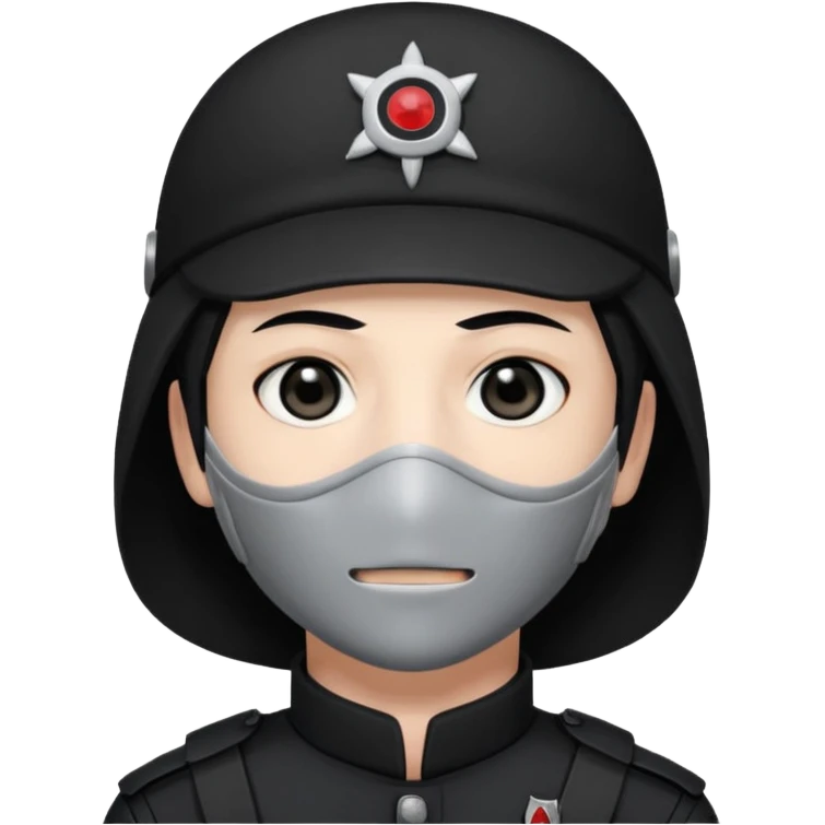 Itachi anbu black cop face mask emoji
