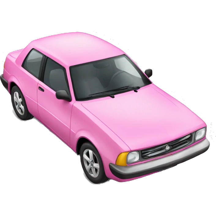 pink car emoji