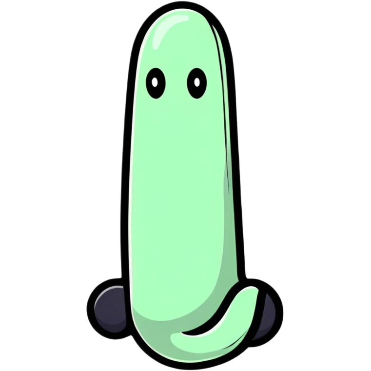 cartoonish sticker of a rubber penis emoji