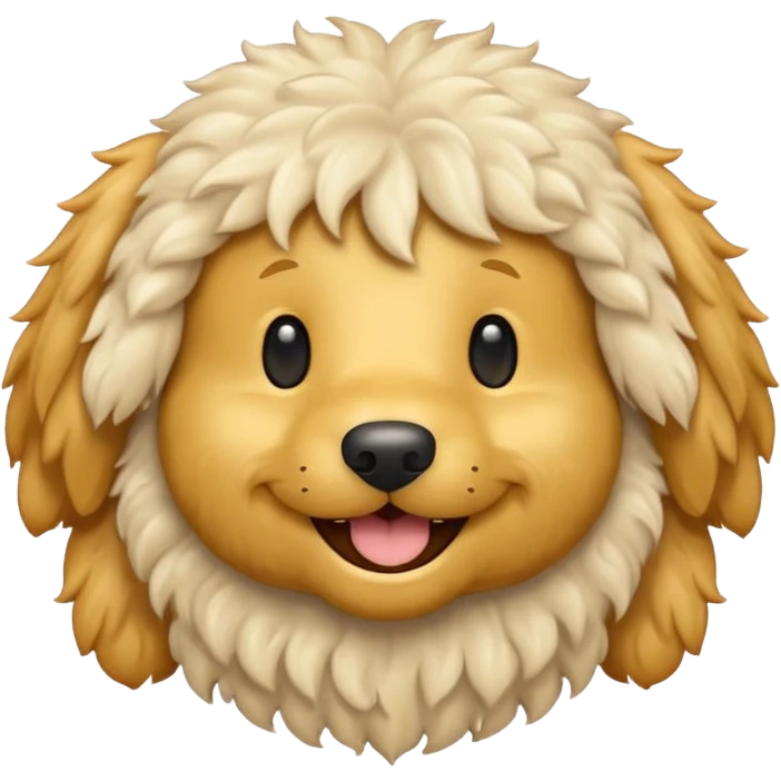 ivory golden doodle emoji  emoji