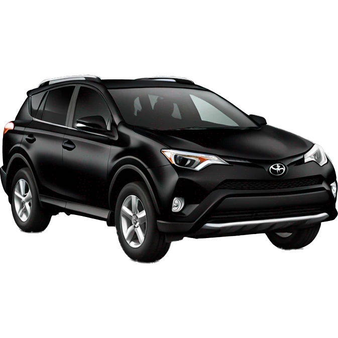 toyota rav4 black car emoji