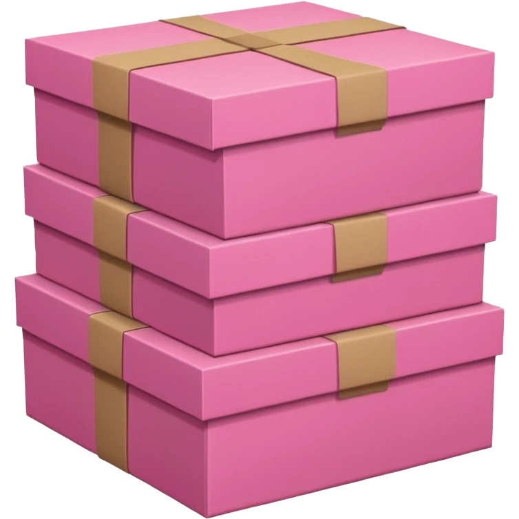 Pile of pink boxes  emoji