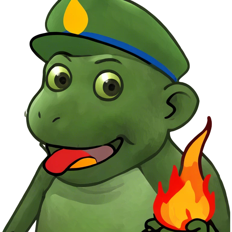 monkey with fire sticking its tongue out  emoji
