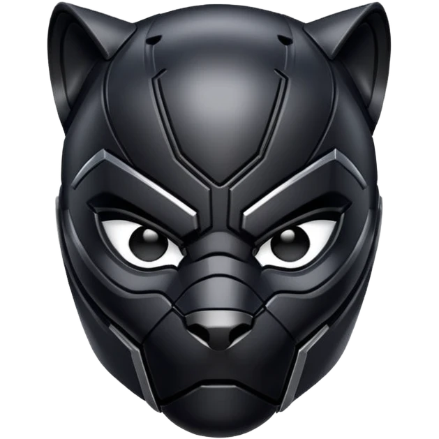 Cool Black panther helmet emoji