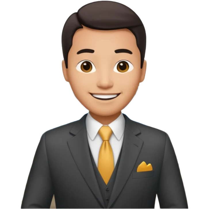 Asian car salesman  emoji