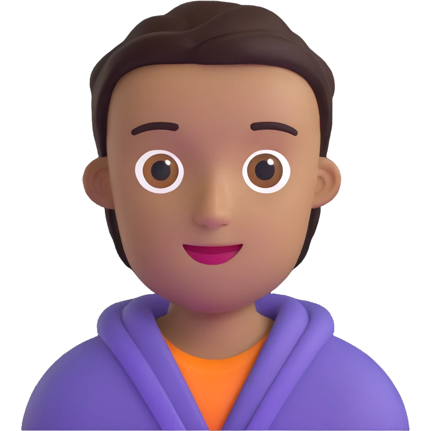 person avatar with a friendly expression emoji