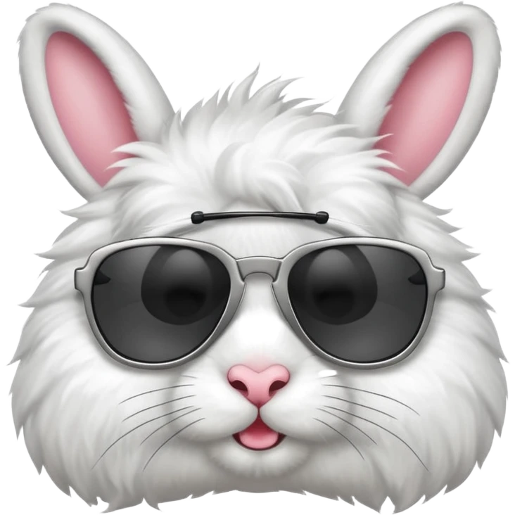Rabbit with sunglasses emoji