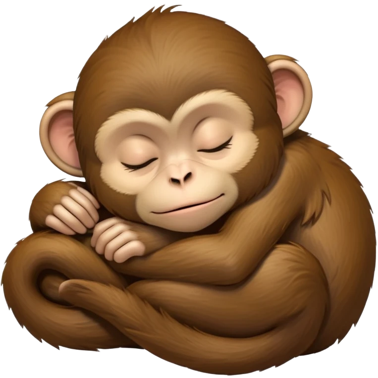 sleeping monkey emoji