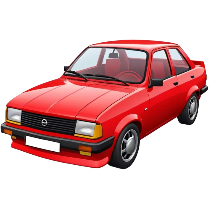 Red Opel Ascona emoji