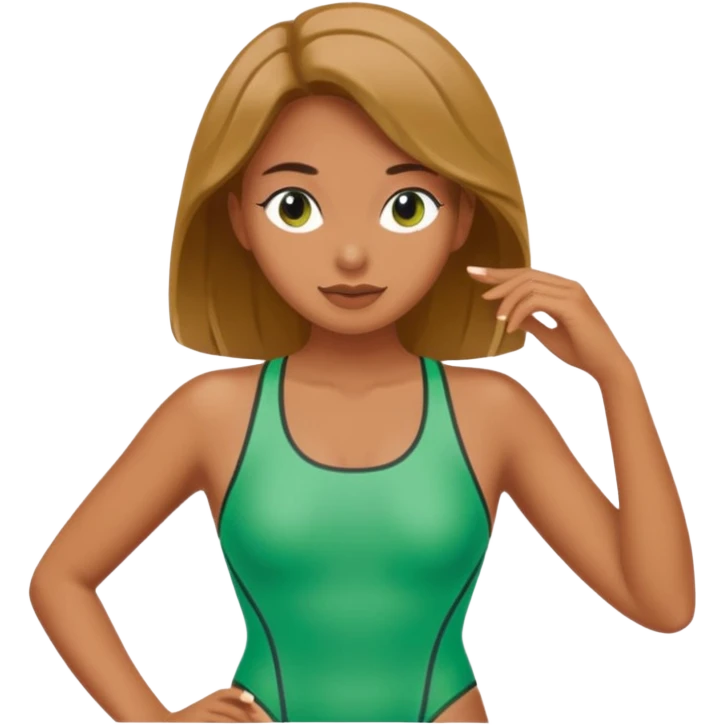 just green swimsuit emoji