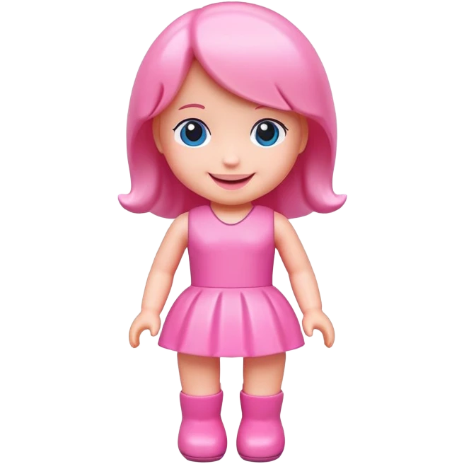 Pink toy doll emoji