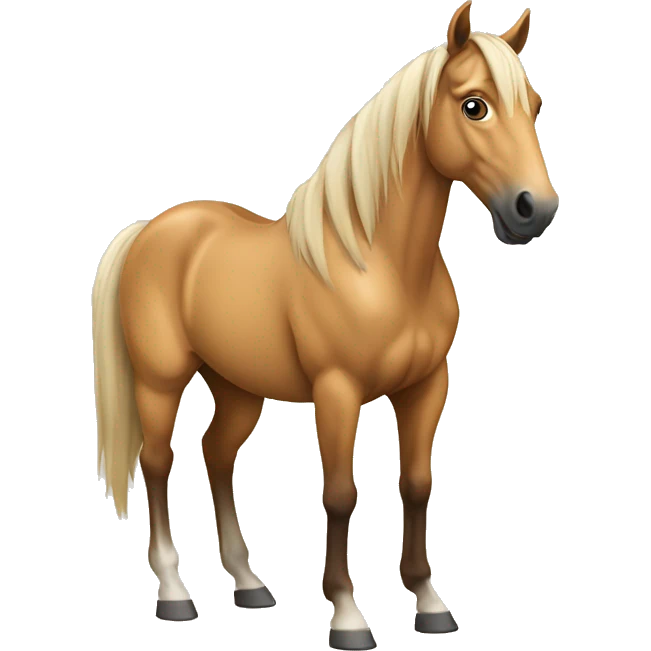 A buckskin horse emoji